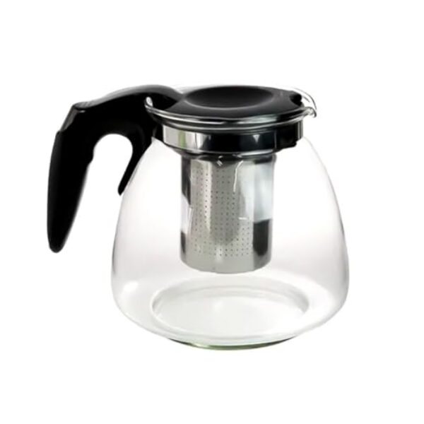 Chaleira Bule de Vidro com Infusor de Chá e Café 950ml – Inox