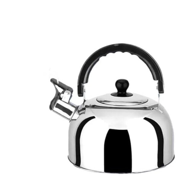 Chaleira Inox com Apito Ferve Rápido Fogão Gás Indução Elétrico