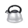 Chaleira Prata em Inox 3L com Apito — Fundo Duplo, Alta Performance e Compatível com Indução