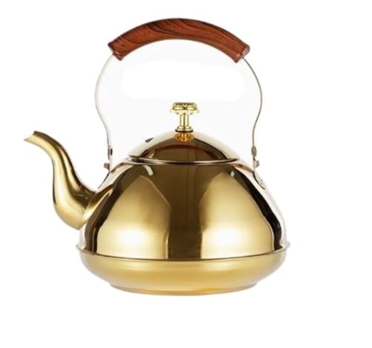 Chaleira superior de fogão, chaleira de aço inoxidável, chaleira de chá com coador, fogão de indução a gás, bule de chá, cabo antiqueimadura, bule de chá para fogão a gás (cor: prata, tamanho: 1,5 L