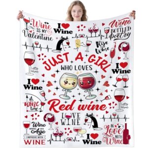Cobertor de vinho tinto para amantes de vinho tinto cobertor de flanela macio aconchegante cobertor de uvas presentes para meninas mulheres adultos 127 x 101 cm