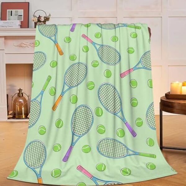 Cobertor esportivo de lã super macio e aconchegante, cobertor de pelúcia, cobertor de pelúcia para meninos, meninas, crianças, mulheres, 101 x 127 cm