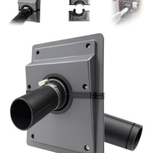 cokxiore Kit de cobertura HVAC de fácil instalação e penetração de parede para sistemas CA internos/externos, com junta macia serve para manga de espuma e isolamento de tubo (6 cm)