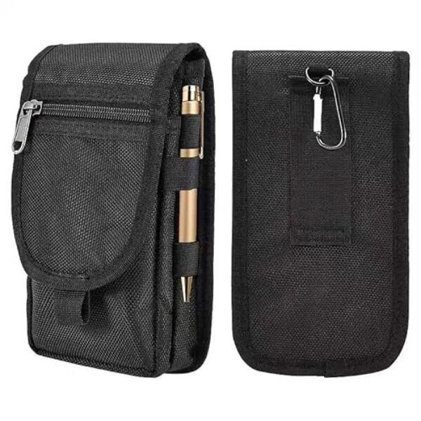 Coldre duplo para celular com clipe de cinto de dois andares bolsa uma capa para 2 telefones suporte de passador de cinto adequado para Galaxy S24 S23 S22 S21 Ultra A15 A14 A13 A35 A03s Pixel 9 8 7 6