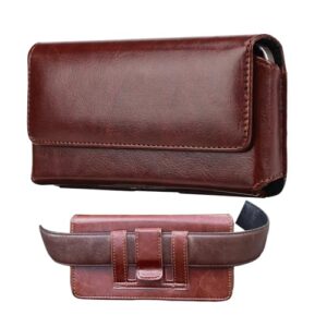 Coldre para iPhone 16 pro 15 pro 14 Pro, 13 Pro, 16 15 14, Galaxy S22+, S22, S21 FE, S20, capa de couro premium com clipe para cinto com presilha para cinto para celular capa para celular marrom