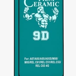 Compatível com Samsung Galaxy A07-2 Películas de Ceramica Gel 9d Protetora de Tela anti-riscos queda choque Full Cover