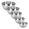 Conjunto de 5 Tigelas em Aço Inox, Tigelas Empilháveis para Cozinha, Modelo HW101030