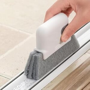 Conjunto de escova de limpeza de calha de janela mágica 2 em 1, ferramenta de limpeza de calha 2 em 1, ferramenta de limpeza portátil