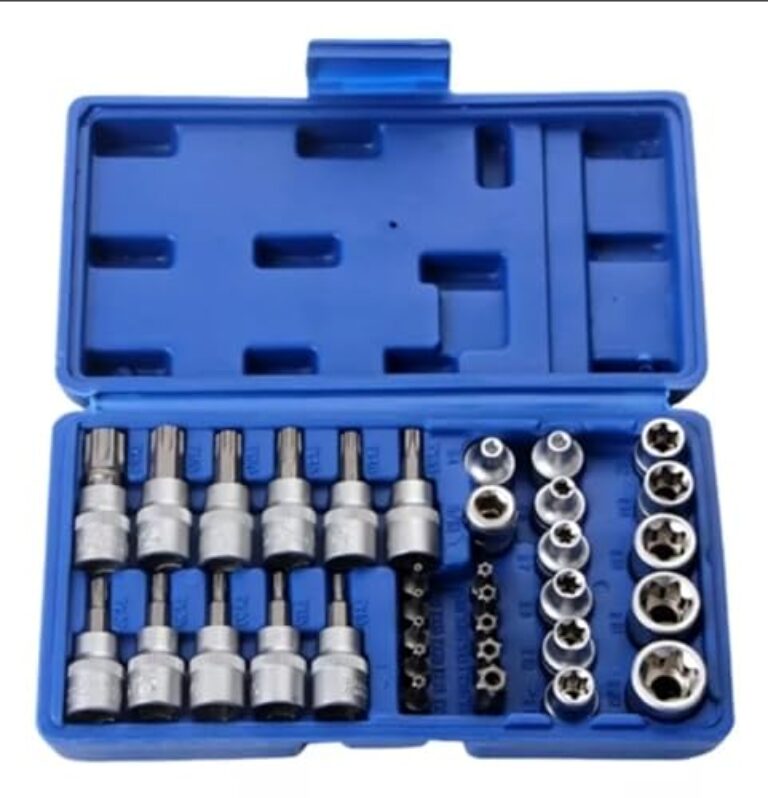 Conjunto de Soquetes Torx 34 Peças Macho/Fêmea + Maleta com Estojo - Compatível com Profissionais