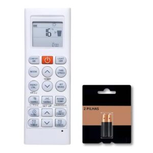 Controle Remoto Ar Condicionado Compatível LG Dual Inverter Somente Frio Substitui Modelos Série AKB73315601 AKB73215509 AKB73875902 AKB74955617 AKB73455712 Séries AKB ASU ASN S4U USN