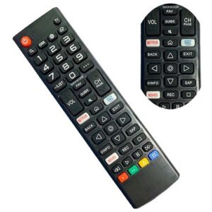 Controle Remoto Compativel Tv L G Smart Netflix Movies Amazon Oled 65c9psa Smart 43lk5750 Akb-75675304