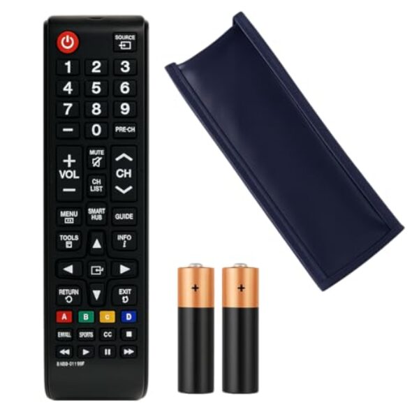 Controle Remoto Compatível Para TV Samsung Smart LCD LED 2K 4K UHD BN59 01199F AA59 00666A AA59 00741A Modelos UN32 UN40 UN43 UN48 UN50 UN55 UN60 UN65 Pronto Para Uso Sem Configuração Ergonômico
