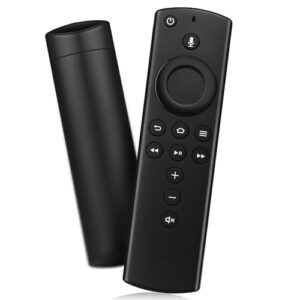 Controle remoto de substituição adequado para Fire Smart TV (3ª geração), TV Stick (2ª Geração/4K/Lite), Cubo de TVs (1ª/2ª Geração), não para Smart TV Insignia-Toshiba-Pioneer