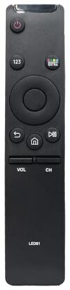 Controle remoto de substituição compatível com Samsung BN59-01259B para TVs LCD, LED, Smart, 4K Ultra HD e QLED – Controle remoto universal preto