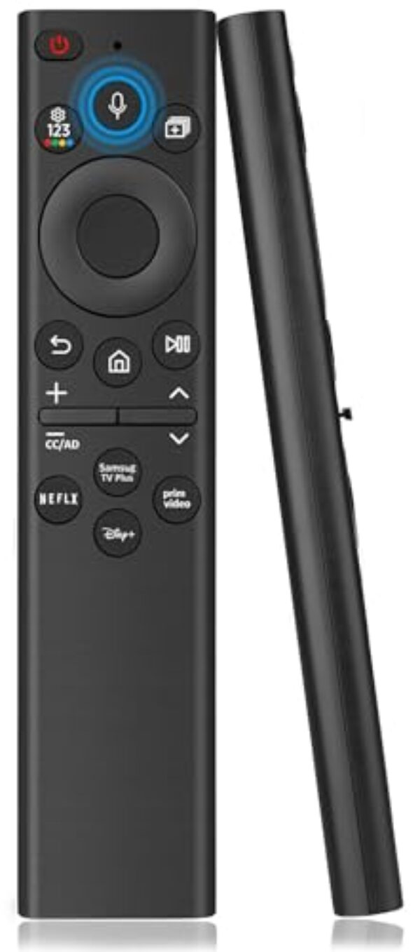 Controle remoto de substituição por voz para todas as TVs Samsung com moldura curva UHD QLED 4K 8K Smart TVs, com função de voz