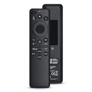 Controle remoto de voz solar BN59-01432A para controle remoto de TV Samsung com célula solar recarregável compatível com Samsung Neo QLED S90D Crystal UHD Series 2023 modelo (BN59-01480A)