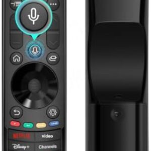 Controle remoto LG magic para smart tv com ponteiro e controle de voz – Controle remoto universal LG compatível com Smart TVs Ultra HD OLED QNED NanoCell 4K 8K 2018-2025, capa de controle remoto