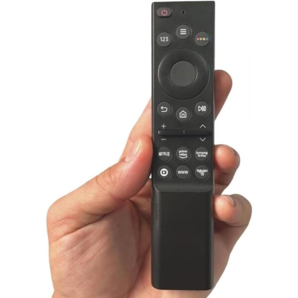 Controle Remoto Para Smart Tv SAMSUNG 4K 8K QLED Teclas Netflix Prime, Tv Plus, Globoplay + pilhas