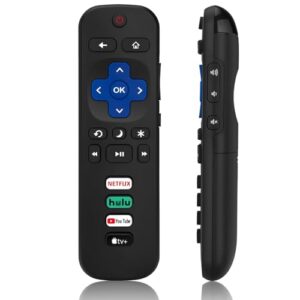 Controle remoto universal para Roku TV, substituição para TVs TCL/Hisense/Sharp/Philips/Onn/Element/Insígnia, etc R0KU (não para RokuStick e RokuBox)
