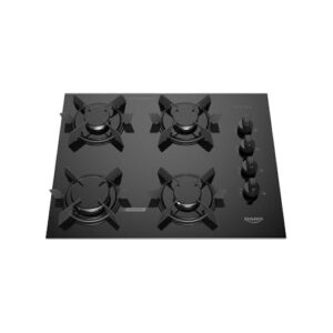 Cooktop 4 Bocas a Gás Dako Pratiko com Acendimento Automático e Mega Chama Preto Bivolt