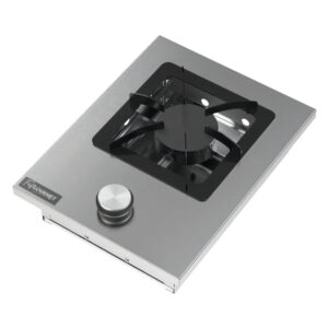 Cooktop Embutir Fogão Industrial Gás 1 Boca Queimador Simples Aço Inox Cor Prateado