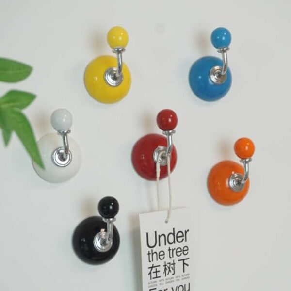 Copfeu 6 peças de ganchos magnéticos coloridos ímãs de geladeira oblatos fortes ímãs de geladeira para quadro branco brilhante para casa, cozinha, armário, escritório, calendários, ímã, quadro branco