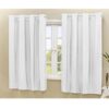 Cortina Blackout PVC 2,20 M X 1,30 M Corta a Luz Sala Quarto Cozinha (Branco)