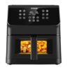 COSORI Fritadeira a ar 6,2L, com janela transparente e iluminação embutida, 12 modos, agitar/assar, fritadeira alternativa de forno sem óleo, 50% de cozimento rápido