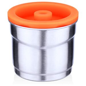 Cápsulas de Café Recarregáveis Aço Inoxidável Espresso Reutilizáveis Compatíveis com Máquina Lavavajillas Seguro Sem BPA Mantém o Fresco Tampa Selagem Firme para Amantes
