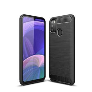 CruzerLite Capa compatível com Galaxy M30s, compatível com Galaxy M30s, capa traseira com design antiarranhões e absorção de choque para Samsung Galaxy M30s (preto)