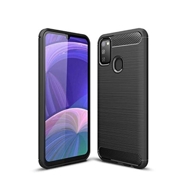 CruzerLite Capa compatível com Galaxy M30s, compatível com Galaxy M30s, capa traseira com design antiarranhões e absorção de choque para Samsung Galaxy M30s (preto)