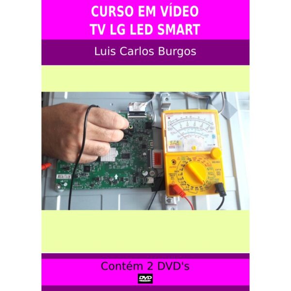 Curso em DVDaula físico Manutenção e/ou Reparação TV LED LG Smart