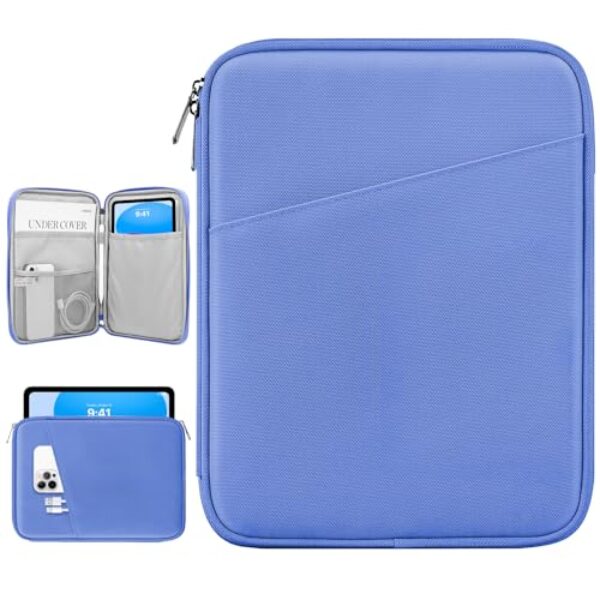Dadanism Bolsa de transporte para tablet de 9 a 11 polegadas para iPad (A16) 11ª geração de 11 polegadas, iPad 10ª geração 11 polegadas Air 5/4, i-Pad Air/Pro 11 polegadas, i-Pad 9/8/7, Galaxy Tab A9+