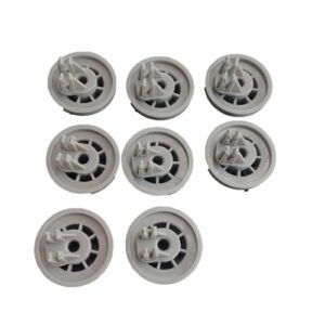 DD66-00023A (Pacote com 8) Rodas de Lava-Louças Acessórios de Cesto de RollerBasket Inferior da Máquina de Lavar Louça Rodas de Substituição para Samsung Série DW80R5061/DW80R5060