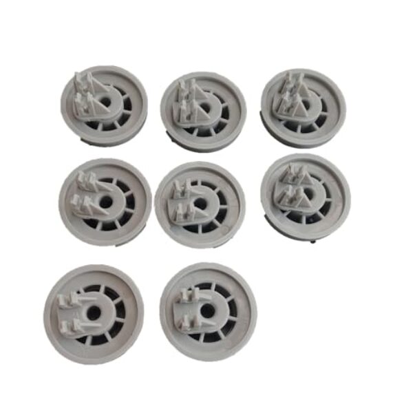 DD66-00023A (Pacote com 8) Rodas de Lava-Louças Acessórios de Cesto de RollerBasket Inferior da Máquina de Lavar Louça Rodas de Substituição para Samsung Série DW80R5061/DW80R5060