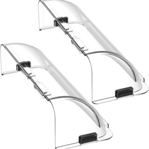 Defletor de saída de ar, pacote com 2 redirecionamento de fluxo de ar poderoso defletor magnético de ar e calor para teto, piso e parede, parede lateral - ajustável de 21,6 cm a 38 cm