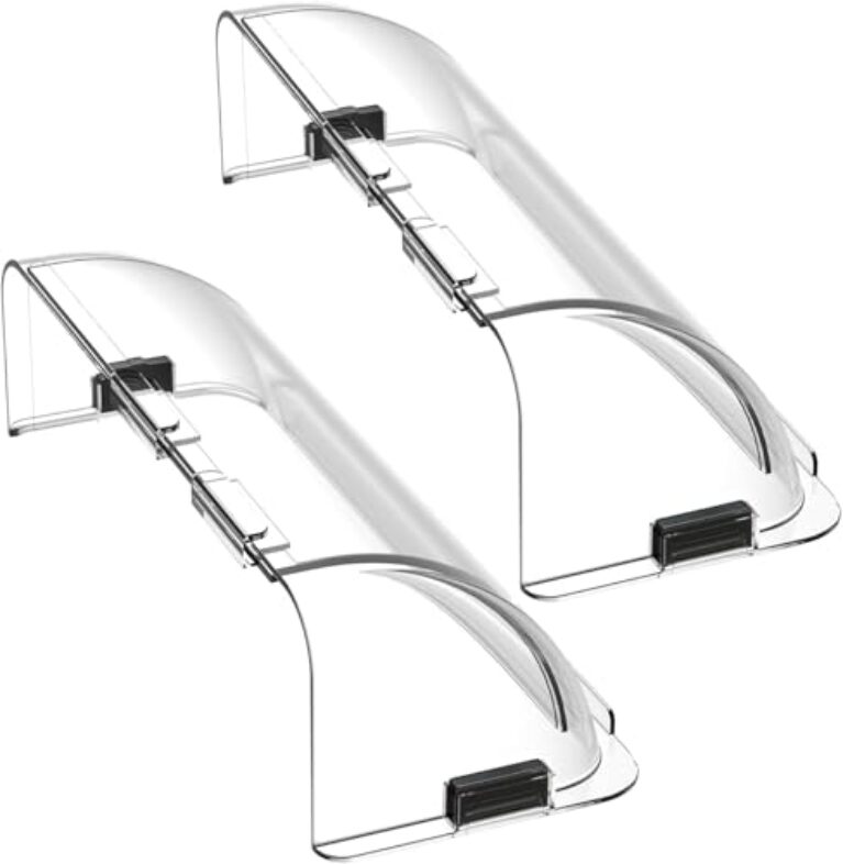 Defletor de saída de ar, pacote com 2 redirecionamento de fluxo de ar poderoso defletor magnético de ar e calor para teto, piso e parede, parede lateral - ajustável de 21,6 cm a 38 cm