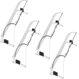 Defletor de ventilação de ar, pacote com 4 redirecionamento de fluxo de ar poderoso defletor magnético de ar e calor para teto, piso e parede, parede lateral - ajustável de 21,6 cm a 38 cm