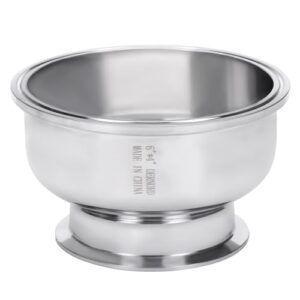 DERNORD Tri Clamp Bowl Reducer Sanitary Fitting Aço Inoxidável 304 (Tamanho da braçadeira tripla: 15 cm x 10 cm)