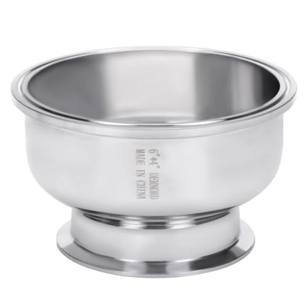 DERNORD Tri Clamp Bowl Reducer Sanitary Fitting Aço Inoxidável 304 (Tamanho da braçadeira tripla: 15 cm x 10 cm)