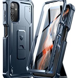 Dexnor Capa para Samsung Galaxy A13 5G, [Protetor de tela integrado e suporte] Capa protetora resistente à prova de choque de grau militar para Samsung Galaxy A13 5G (azul marinho)