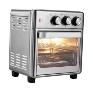 DimyFew Air Fryer Toaster Forno 13L Convecção Ovenil Desligue a fritadeira de aço inoxidável fácil de limpar