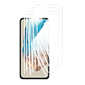 DLMTVO Película protetora de tela com 4 peças, para Samsung Galaxy M35 5G, cristal de vidro temperado, 9H, alta qualidade, antiarranhões, impressão digital amigável (HD)