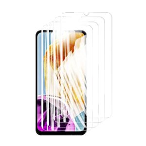 DLMTVO Protetor de tela de 4 peças, para Samsung Galaxy M15 5g, cristal de vidro temperado 9h de alumínio de alta qualidade, antiarranhões, impressão digital amigável (HD)