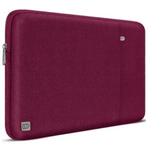 DOMISO 15,6 polegadas capa para laptop impermeável bolsa de transporte para Lenovo Yoga 730 IdeaPad 530S ThinkPad L580/Lenovo Flex 4 5/Dell New Latitude 3590/HP EliteBook, vinho