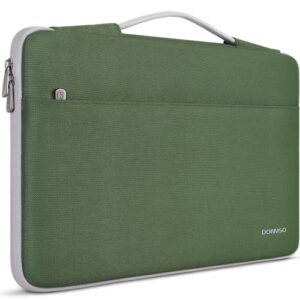 DOMISO Capa protetora para laptop de 17,3 polegadas compatível com HP Pavilion Envy 17/Lenovo IdeaPad/Acer/ASUS/Dell/Alienware/LG Gram, bolsa de computador resistente à água, verde abacate