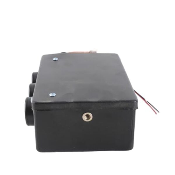 Eacam Aquecedor de Ar de 50 W, Aquecedor Portátil Pequeno para Carro Com 3 Furos, Descongelador de Neve Com Aquecimento Rápido, Aquecimento Automático de Baixo Ruído, para Pés
