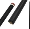 Eixo de taco de piscina de fibra de carbono - Eixo de vara de piscina de baixa deflexão de 12,4 mm com ponta de carbono puro de 3 mm e virola preta/branca - eixo de substituição profissional para