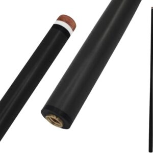 Eixo de taco de piscina de fibra de carbono - Eixo de vara de piscina de baixa deflexão de 12,4 mm com ponta de carbono puro de 3 mm e virola preta/branca - eixo de substituição profissional para