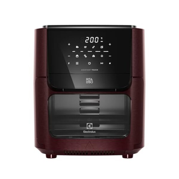 Electrolux Air Fryer Oven Electrolux por Rita Lobo 12L Digital Vermelha Escura Experience 1700W (EAF86) 220V